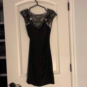 Classy gold silver and black dress